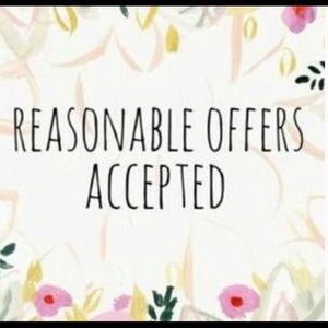 All “REASONABLE” offers are welcome !! 💕